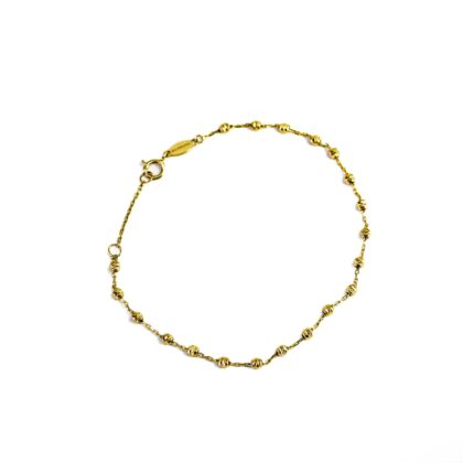 Monty's 10ct Yellow Gold Ball Bracelet #69911
