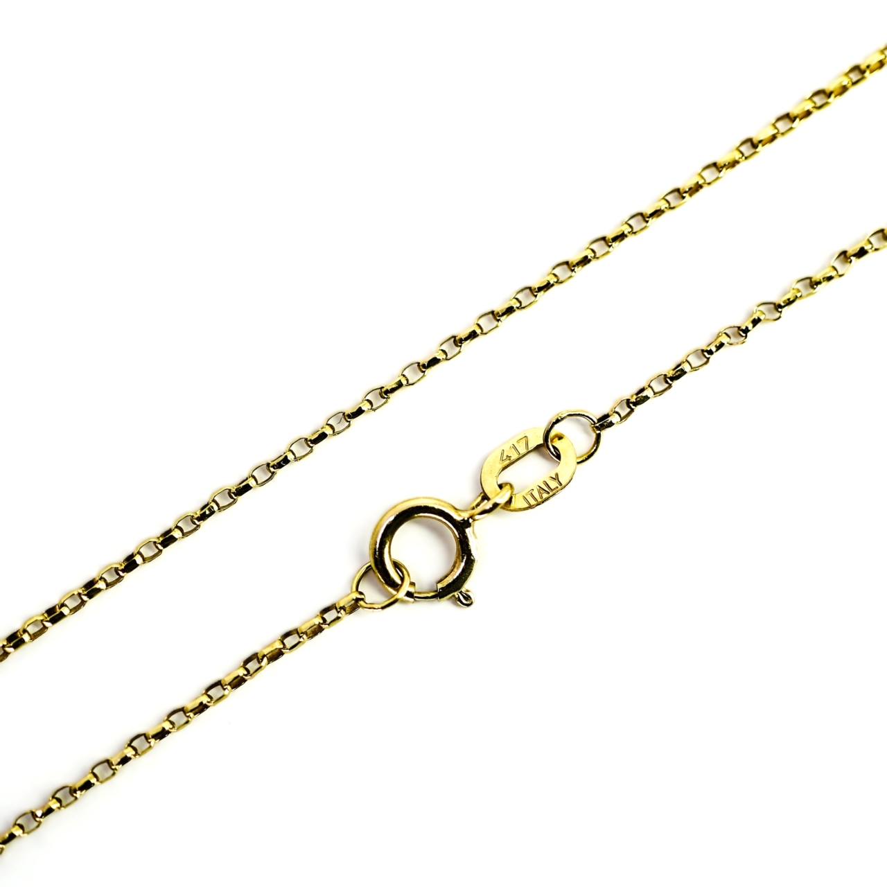 10ct Yellow Gold Cable Link Chain Necklace 50cm #69912 10ct Yellow Gold Cable Link Chain Necklace 50cm #69912 - Image 2