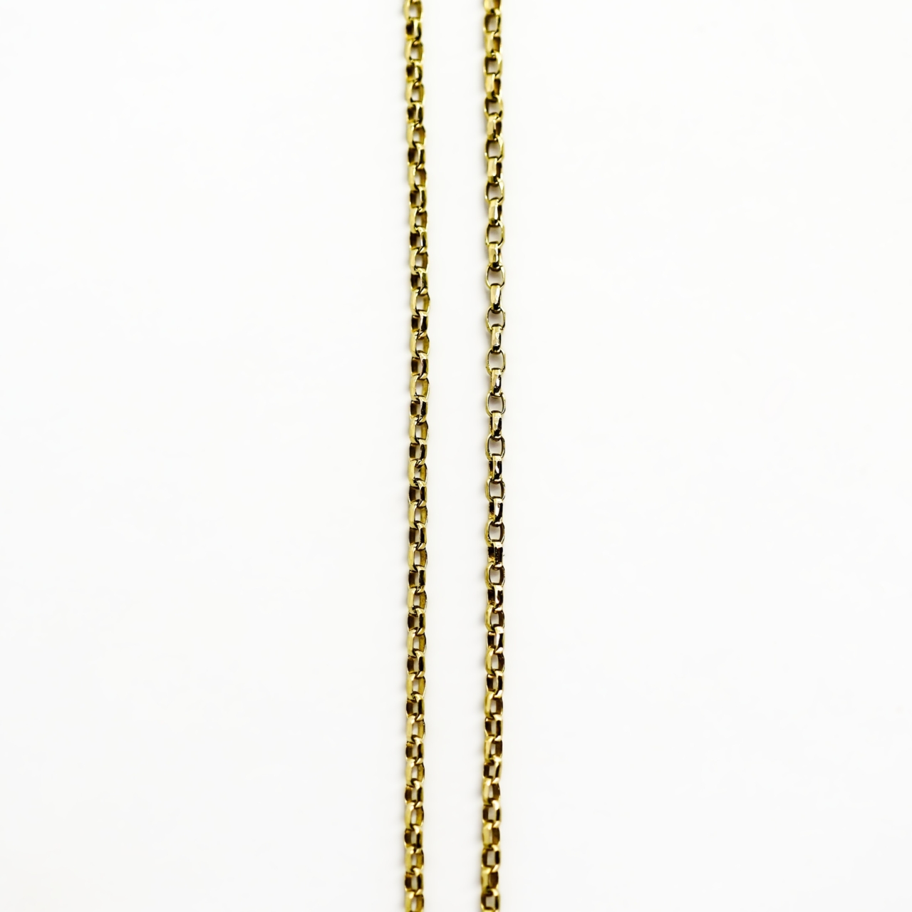 10ct Yellow Gold Cable Link Chain Necklace 50cm #69912 10ct Yellow Gold Cable Link Chain Necklace 50cm #69912 - Image 3