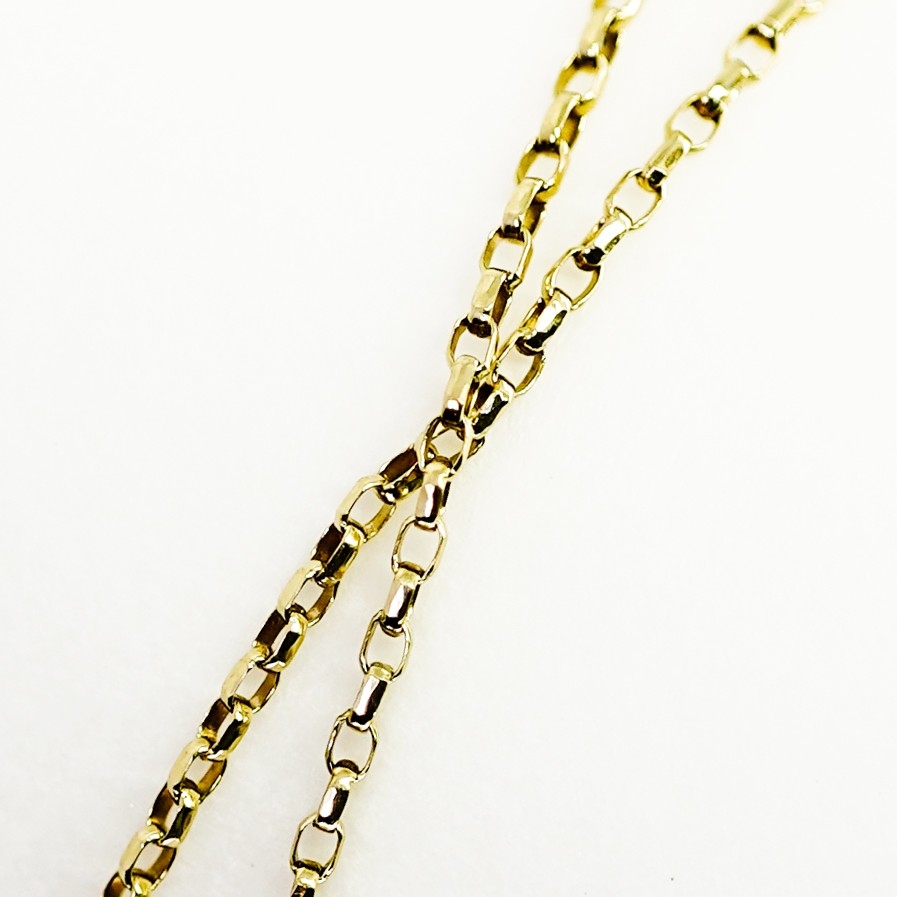 10ct Yellow Gold Cable Link Chain Necklace 50cm #69912 10ct Yellow Gold Cable Link Chain Necklace 50cm #69912 - Image 4