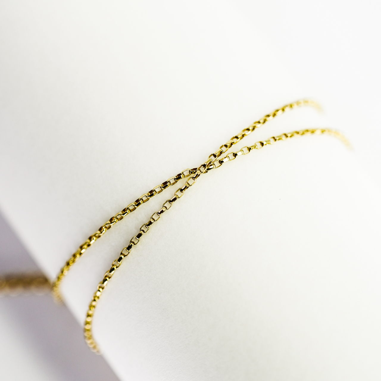 10ct Yellow Gold Cable Link Chain Necklace 50cm #69912 10ct Yellow Gold Cable Link Chain Necklace 50cm #69912 - Image 5