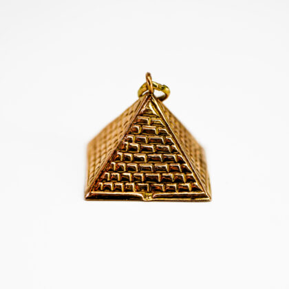 Monty's 12ct Yellow Gold Pyramid Charm Pendant #69378-7
