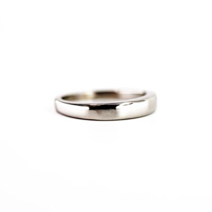 Monty's 18ct White Gold Tapered Wedding Band Ring 4g Hallmarked 750 Size L #F8093843