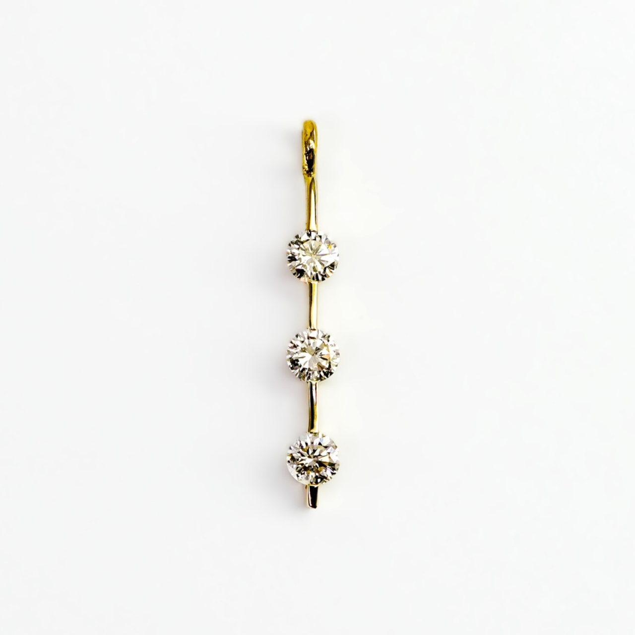 18ct Yellow Gold 0.39ct Diamond Drop Pendant G-H VS-SI #68890 18ct Yellow Gold 0.39ct Diamond Drop Pendant G-H VS-SI #68890