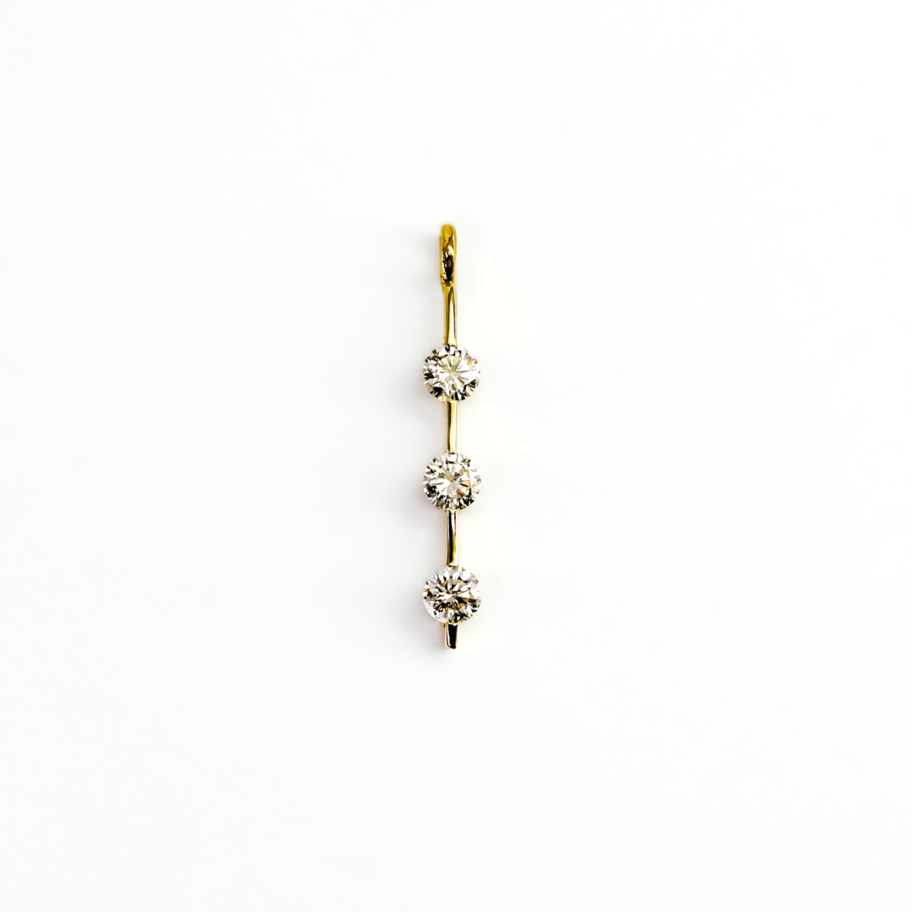 18ct Yellow Gold 0.39ct Diamond Drop Pendant G-H VS-SI #68890 18ct Yellow Gold 0.39ct Diamond Drop Pendant G-H VS-SI #68890 - Image 4