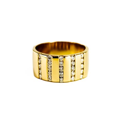 Monty's 18ct Yellow Gold 1.12ct TW Diamond Ring Size X Valued $12550 #70057