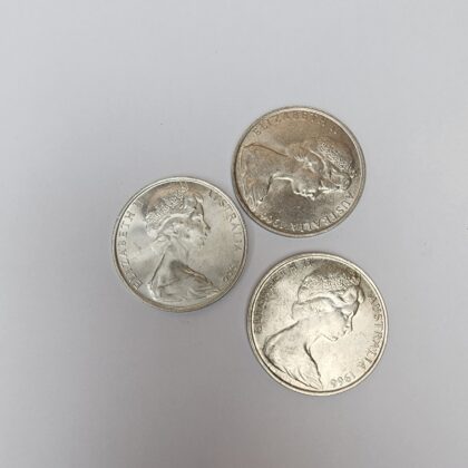 Monty's 3 x Silver Round 1966 50 Cent Australian Coins #69857