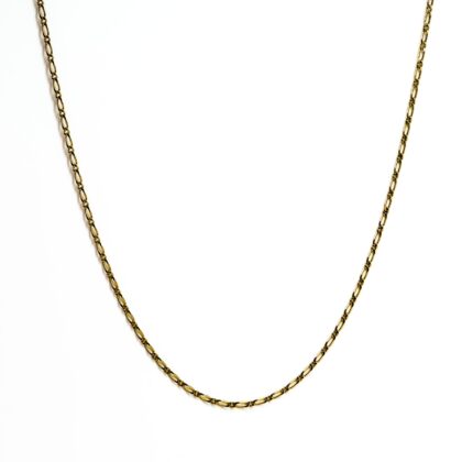 9ct Yellow Gold 1-1 Figaro Chain 55cm #68365