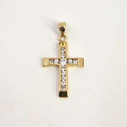 9ct Yellow Gold Cross Pendant #69654