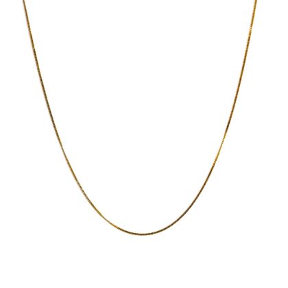 9ct Yellow Gold Fine Chain 40cm #68399