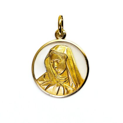 Monty's 9ct Yellow Gold Mary Charm Pendant #70005