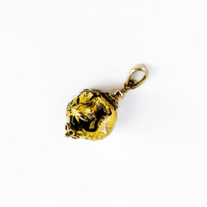 9ct Yellow Gold Murano Glass Pendant #69441