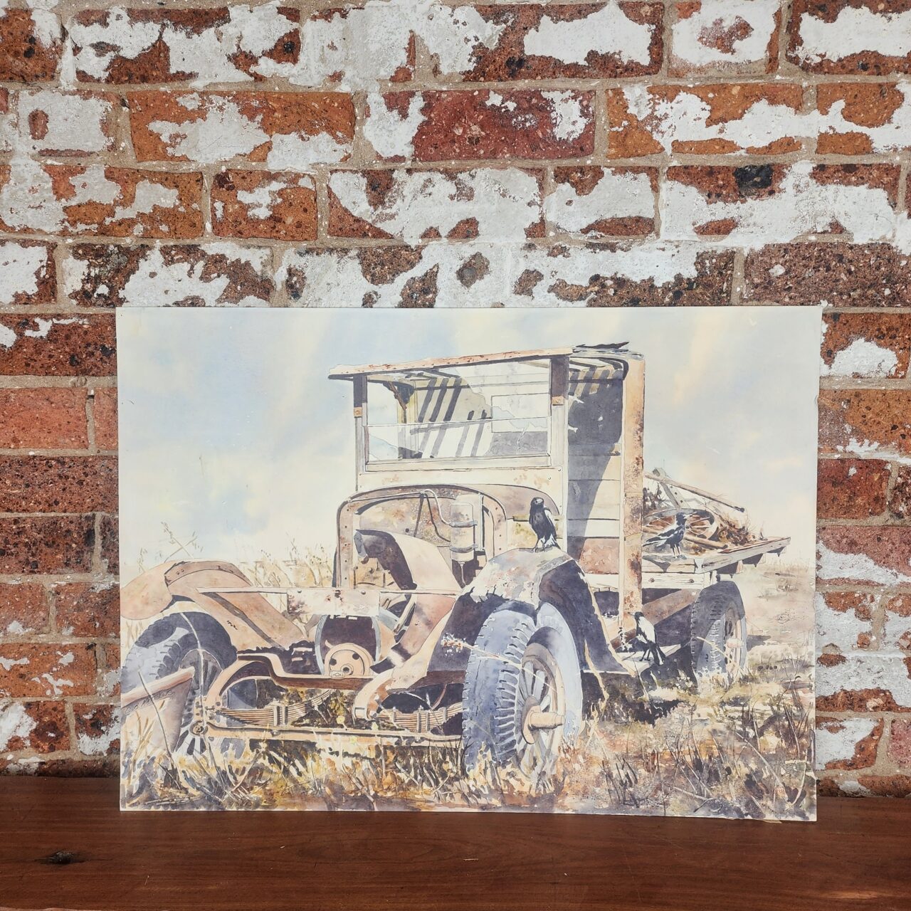 Christopher Matthews (Born 1958) Watercolour On Board – Rural Truck Scene – 740 x 540mm – Unframed #69736 Christopher Matthews (Born 1958) Watercolour On Board – Rural Truck Scene – 740 x 540mm – Unframed #69736 - Image 3