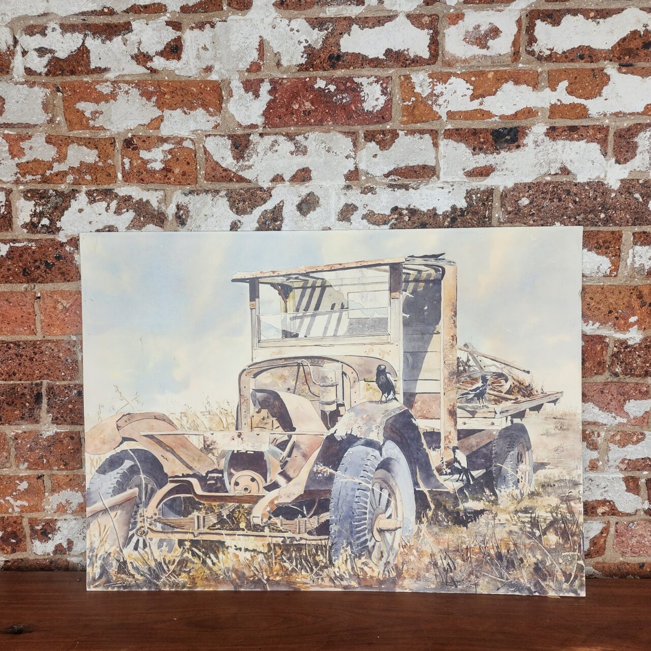 Christopher Matthews (Born 1958) Watercolour On Board – Rural Truck Scene – 740 x 540mm – Unframed #69736 Christopher Matthews (Born 1958) Watercolour On Board – Rural Truck Scene – 740 x 540mm – Unframed #69736