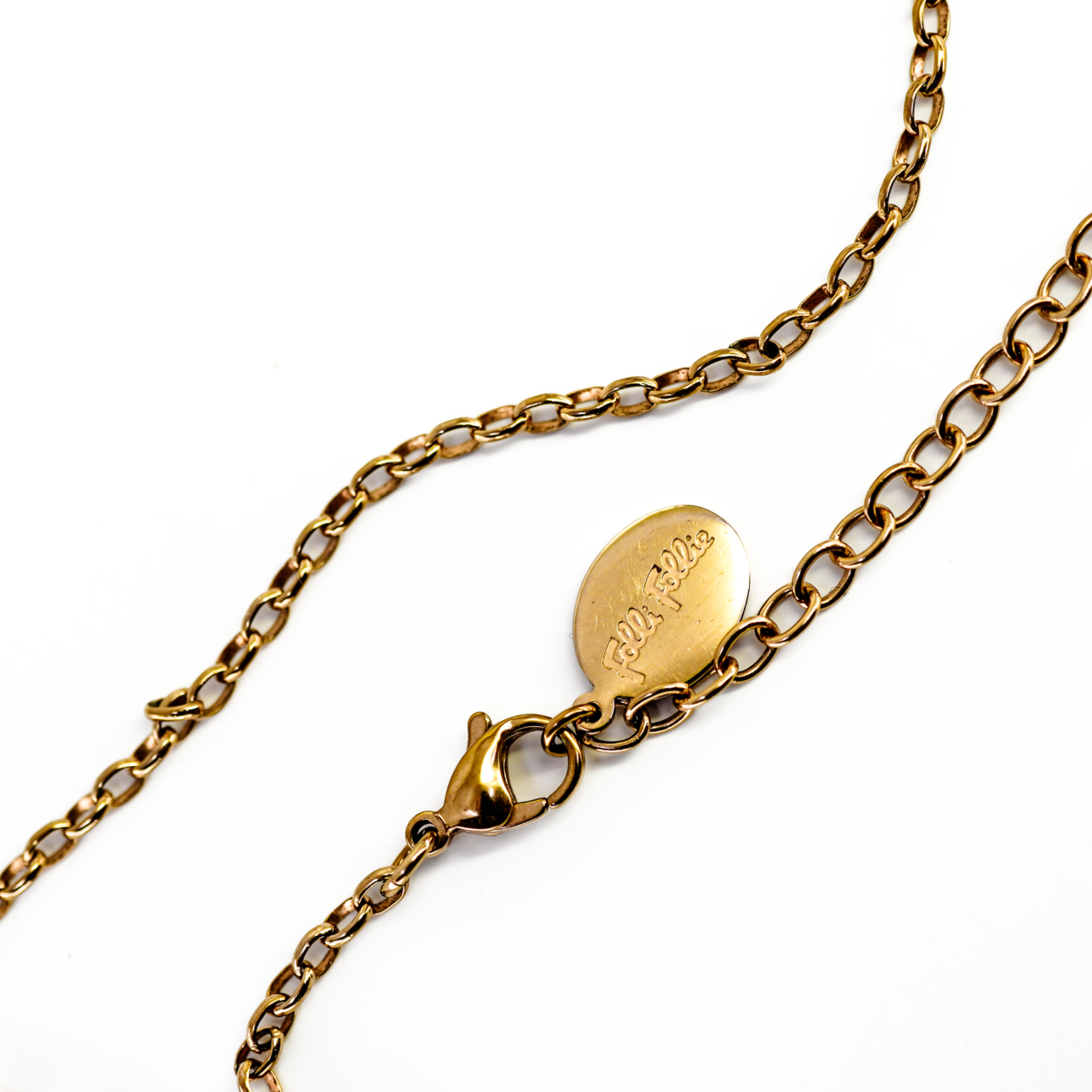 Foli Folie Gold Plated Three Stone Pendant and Necklace #69711 Foli Folie Gold Plated Three Stone Pendant and Necklace #69711 - Image 3