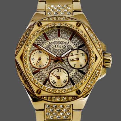 Guess GW0878L2 Ladies Gold-Tone Multi-Function 38mm Watch #69999