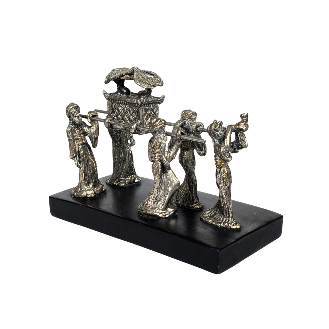 Karshi Jerusalem Arc Of Covenant Figurine Silver Plated Display Piece #70076 Karshi Jerusalem Arc Of Covenant Figurine Silver Plated Display Piece #70076