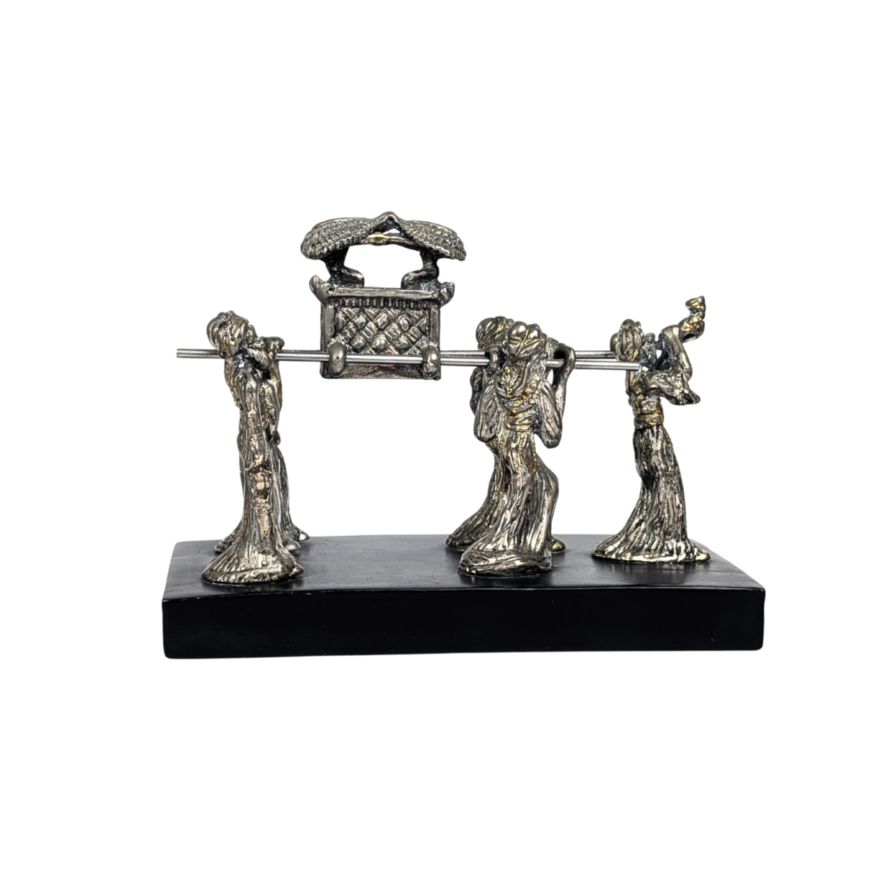 Karshi Jerusalem Arc Of Covenant Figurine Silver Plated Display Piece #70076 Karshi Jerusalem Arc Of Covenant Figurine Silver Plated Display Piece #70076 - Image 6