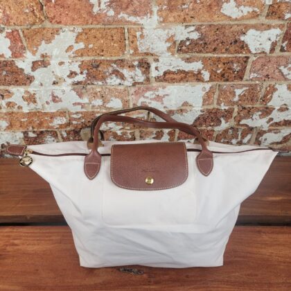 Longchamp Le Pliage Original Top Handle Bag Off-White #70033