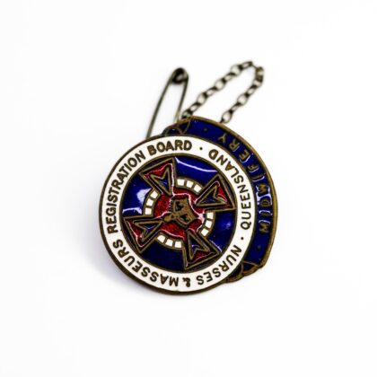 Nurses & Masseurs Registration Board Queensland General Enamel Badge #69766