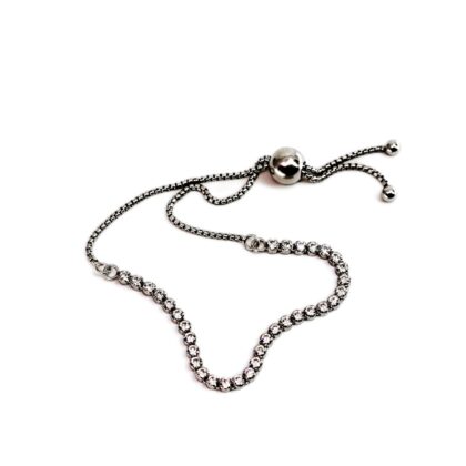 Pandora Sterling Silver Adjustable Silder Tennis Bracelet #69918