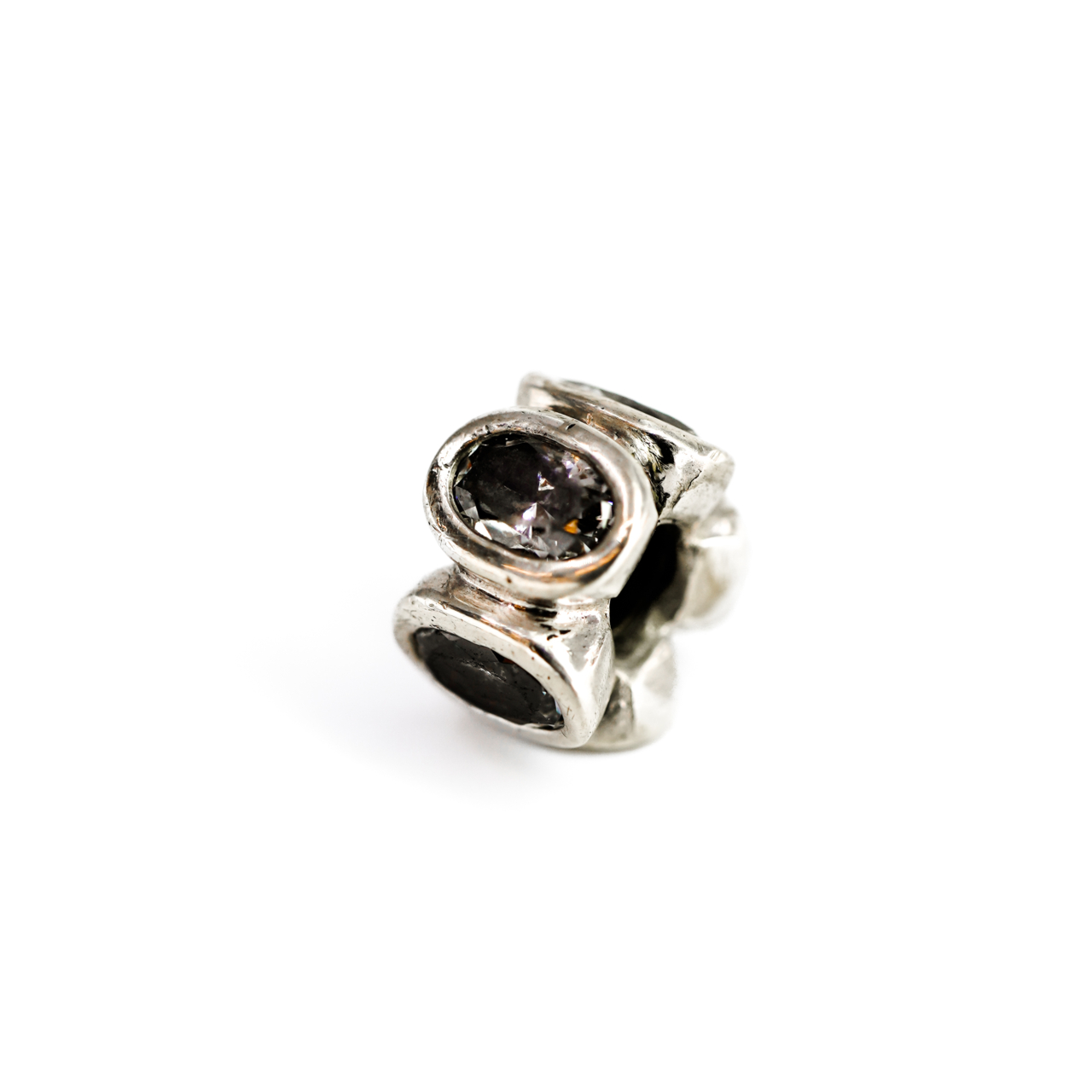 Pandora Sterling Silver CZ Oval Lights Charm #69588-9 Pandora Sterling Silver CZ Oval Lights Charm #69588-9