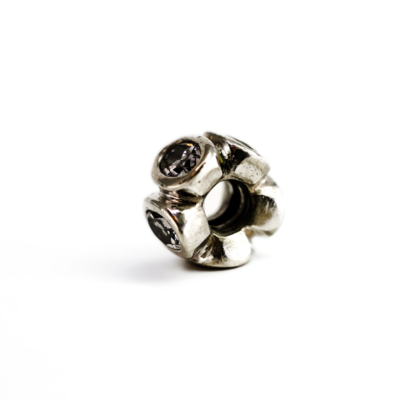 Pandora Sterling Silver CZ Oval Lights Charm #69588-9 Pandora Sterling Silver CZ Oval Lights Charm #69588-9 - Image 2