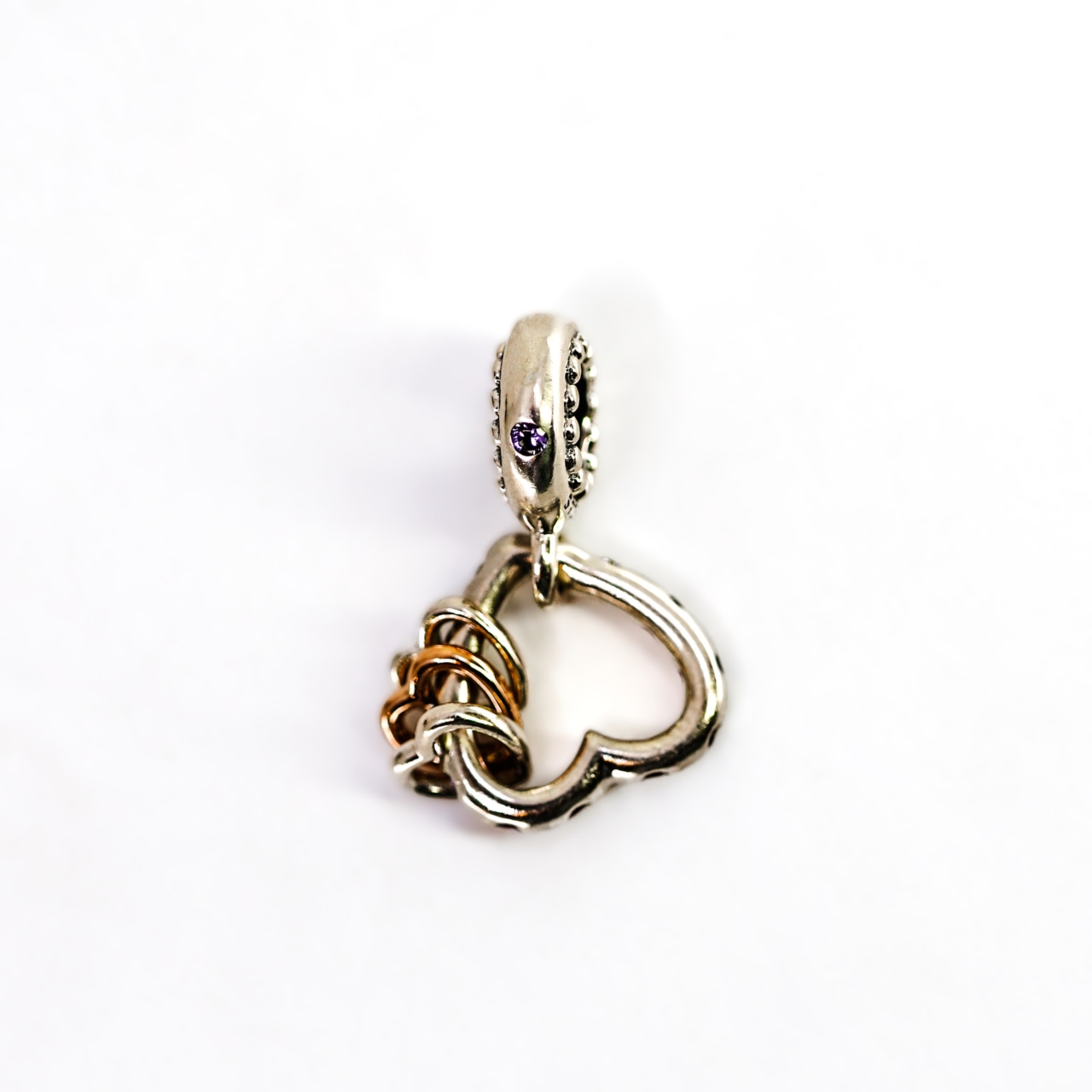 Pandora Sterling Silver Heart Full of Hearts Dangle Charm #69925 Pandora Sterling Silver Heart Full of Hearts Dangle Charm #69925