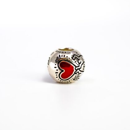Monty's Pandora Sterling Silver Keith Haring x Pandora Red Heart Charm #69926