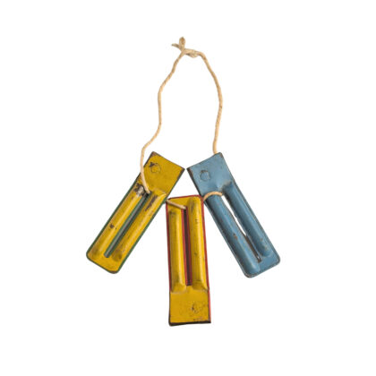 Set Of 3 Vintage German Tin 2-Note Whistles #70064