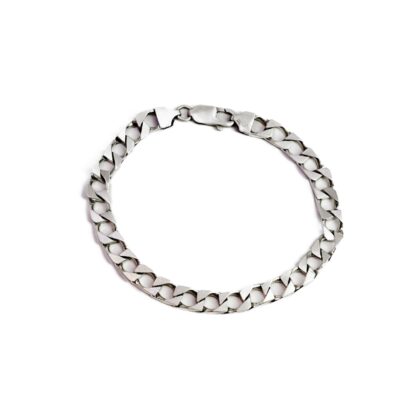 Sterling Silver Curb Link Bracelet 21.5cm #69482