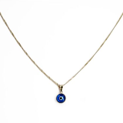 Sterling Silver Evil Eye Pendant Necklace #69944