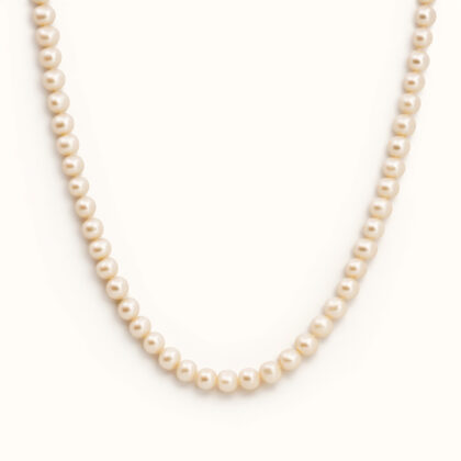 Monty's Sterling Silver Freshwater Pearl Necklace 45cm #69855