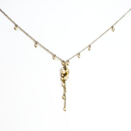 Sterling Silver Oliver Bonas Pearl Chain Necklace #69943