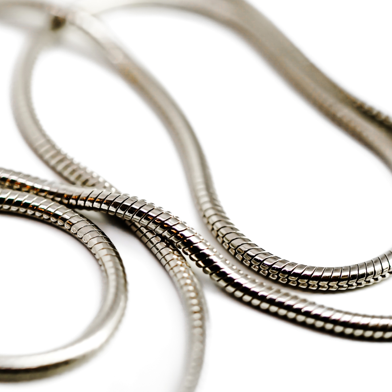 Sterling Silver Snake Chain 44cm 1.6mm #69942 Sterling Silver Snake Chain 44cm 1.6mm #69942 - Image 3