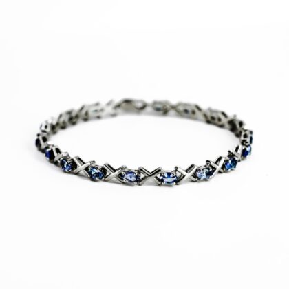 Sterling Silver Tanzanite Bracelet #69533