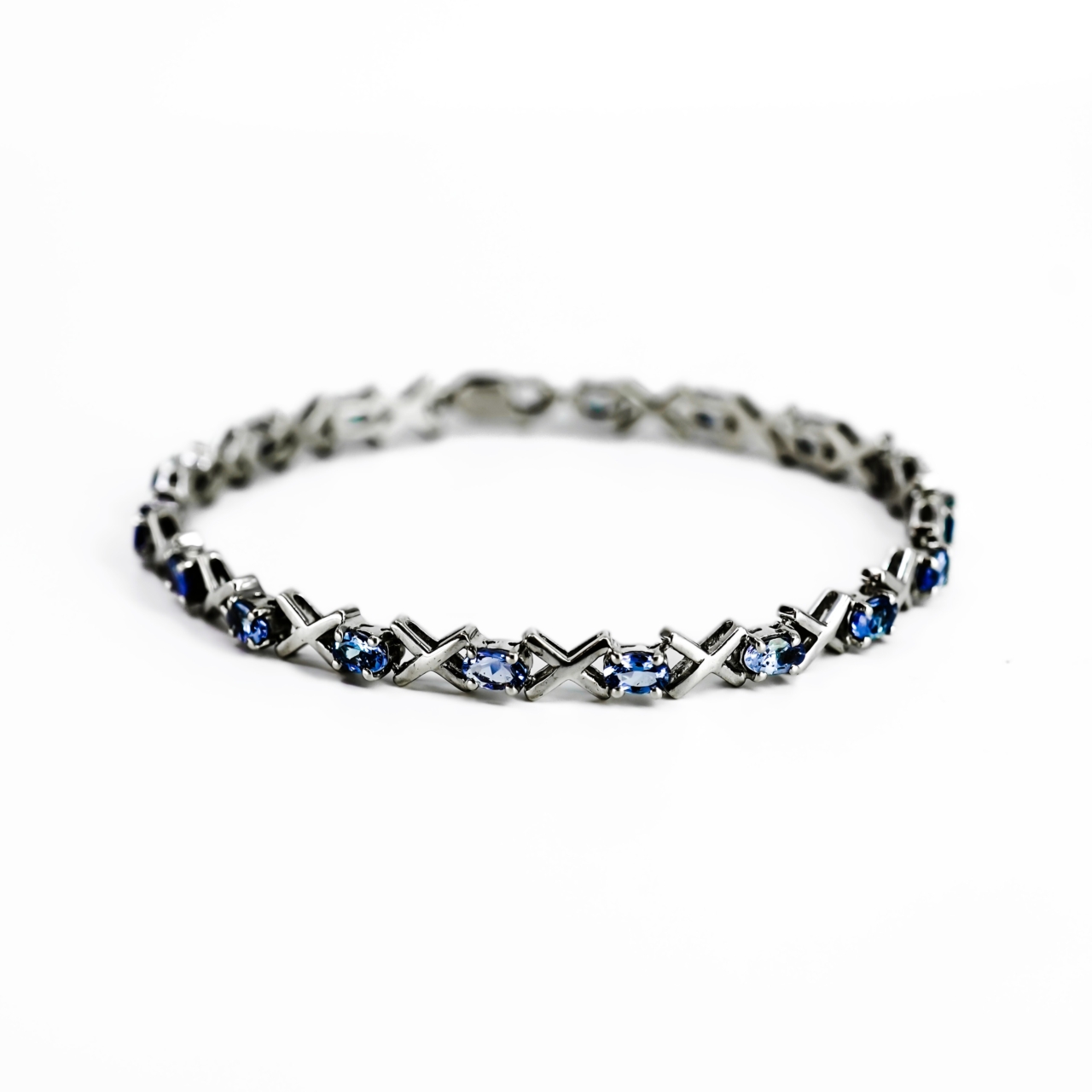 Sterling Silver Tanzanite Bracelet #69533