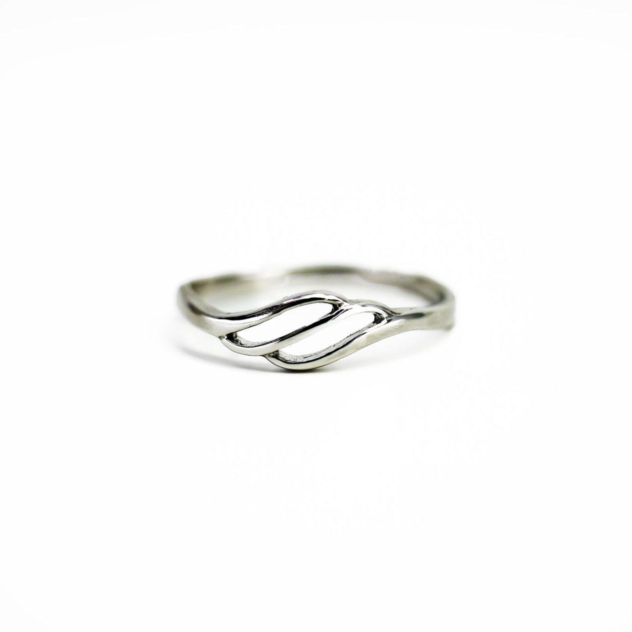 Sterling Silver Wave Design Ring #67483