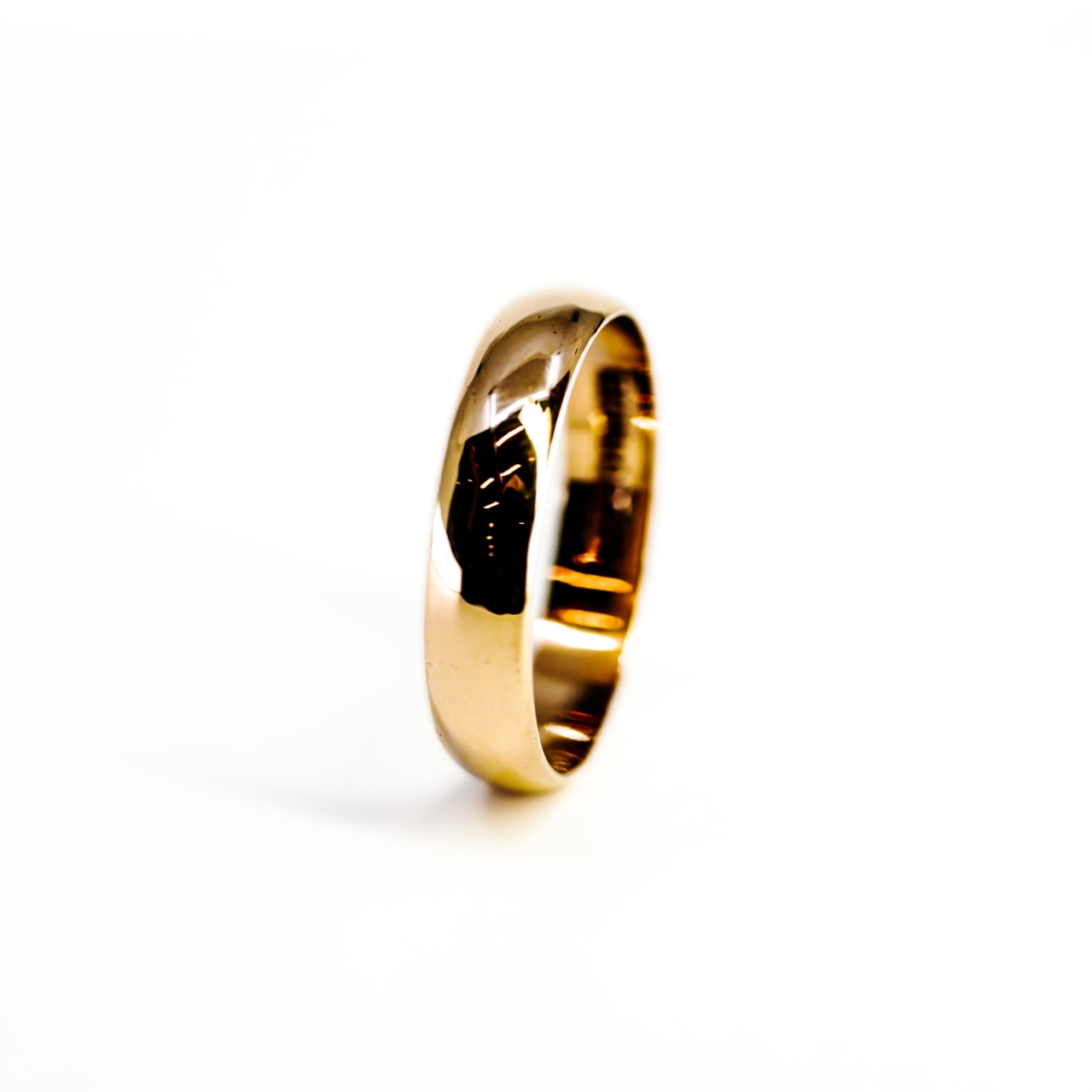 Vintage 9ct Yellow Gold 4.8mm Ring Band Size V1/2 #69449 Vintage 9ct Yellow Gold 4.8mm Ring Band Size V1/2 #69449 - Image 6