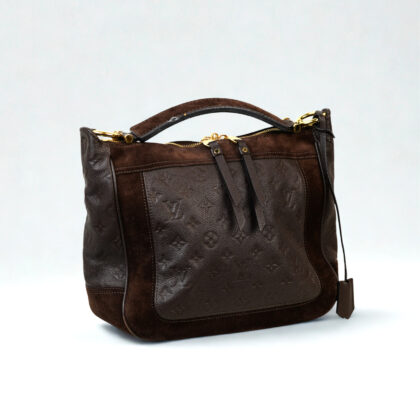 Louis Vuitton Audacieuse PM Bag | Monogram Empreinte & Suede | Brown #70397
