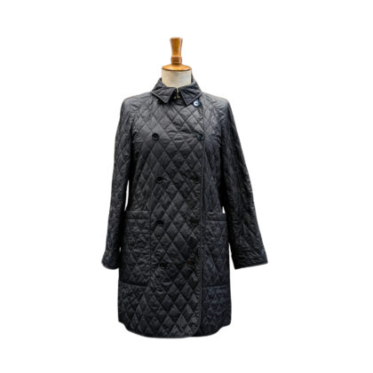 Burberry Diamond Quilted Long Jacket | Black | XL | 8053044 / 73M #70055