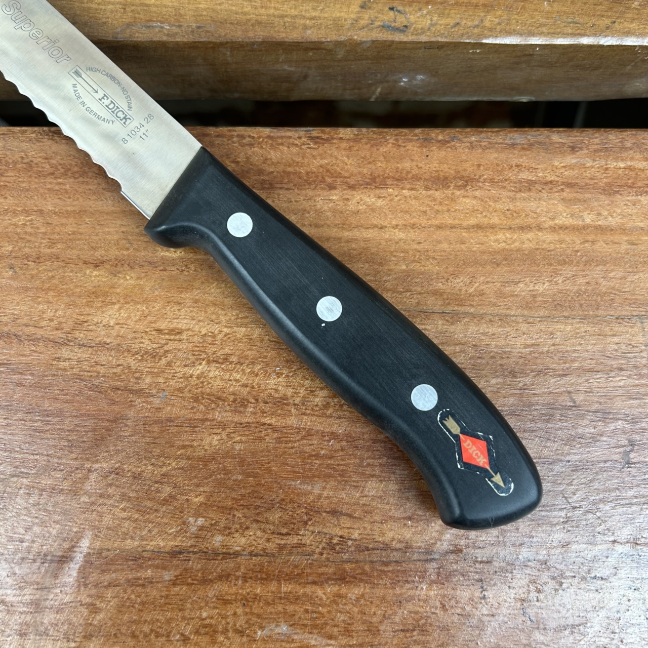 F. Dick Superior 28cm Serrated Slicer Knife 8103428 – German Made – New #68467-5 F. Dick Superior 28cm Serrated Slicer Knife 8103428 – German Made – New #68467-5 - Image 5