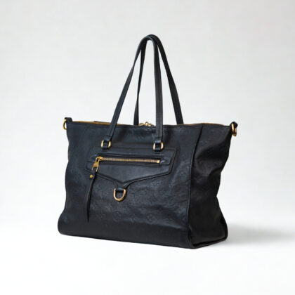 Louis Vuitton Lumineuse PM Tote Bag | Black Empreinte Leather | With Dust Bag #70396