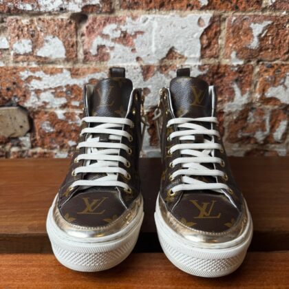 Louis Vuitton Stellar Monogram High Top Sneakers Size 36.5 #69612