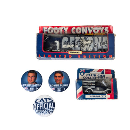 Matchbox AFL Club Car Collectible | Geelong Cats | 1995 Limited Edition | With 2 Badges #69665
