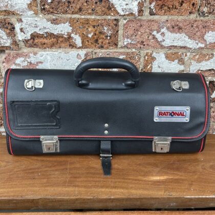 Rational Premium Synthetic Leather 10-Slot Knife Roll Bag – 48x74cm (Open) – Pre-Loved #68467-10