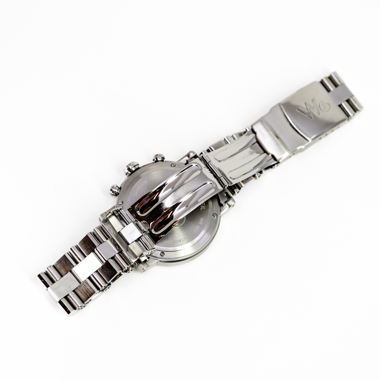 Raymond Weil W1 5000 Chronograph Watch 38mm Stainless Steel Full Set #70085 Raymond Weil W1 5000 Chronograph Watch 38mm Stainless Steel Full Set #70085 - Image 5