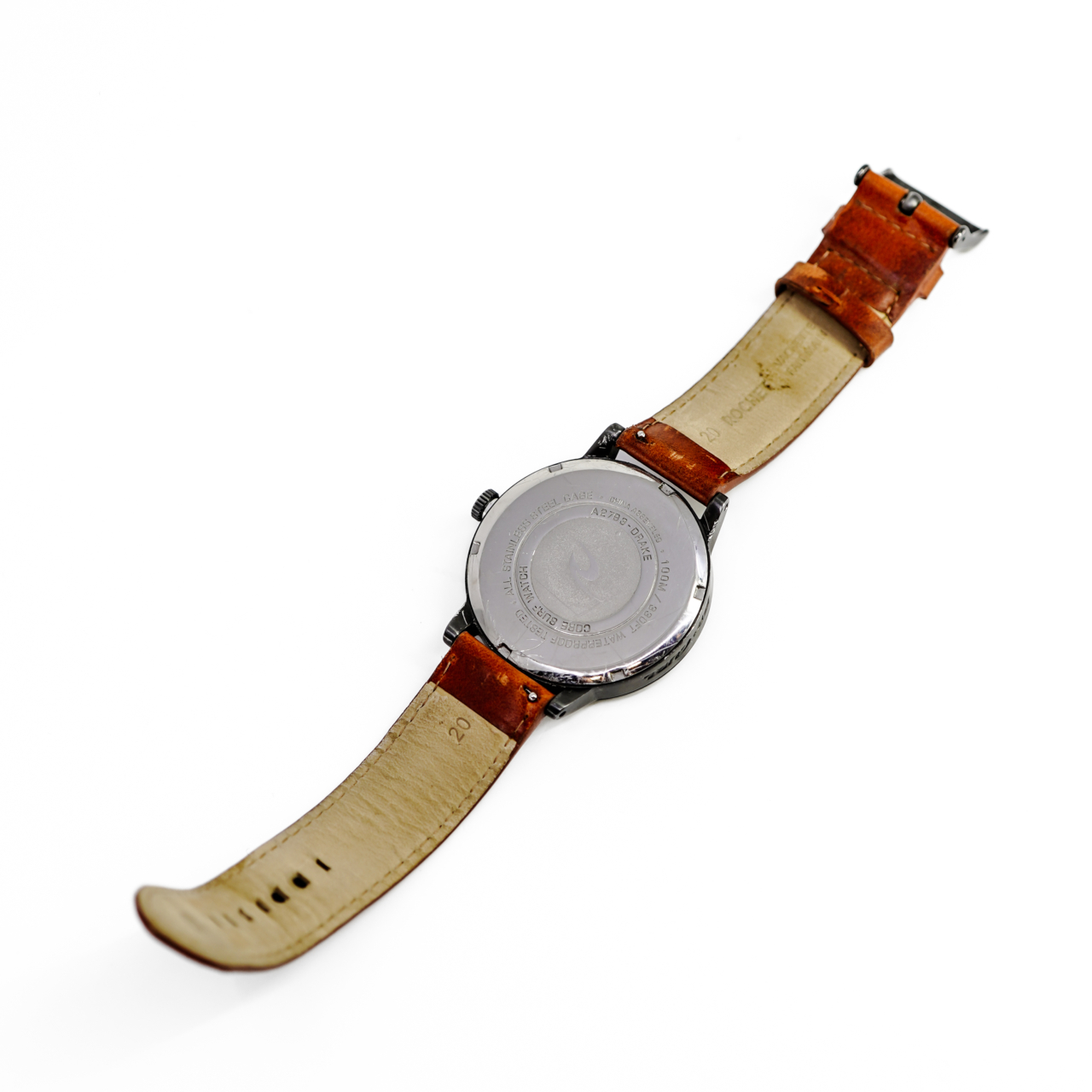 Rip Curl Drake A2799 Quartz Watch 42mm Black Dial Tan Leather Strap 100m WR #69505 Rip Curl Drake A2799 Quartz Watch 42mm Black Dial Tan Leather Strap 100m WR #69505 - Image 6