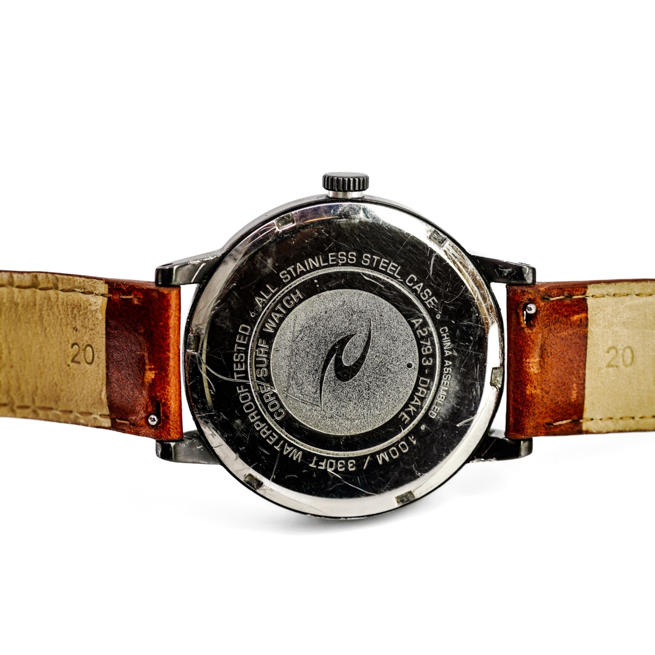 Rip Curl Drake A2799 Quartz Watch 42mm Black Dial Tan Leather Strap 100m WR #69505 Rip Curl Drake A2799 Quartz Watch 42mm Black Dial Tan Leather Strap 100m WR #69505 - Image 7
