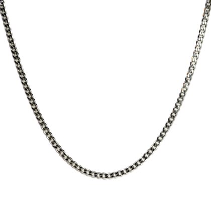 Monty's Sterling Silver Curb Link Chain 60cm #68685
